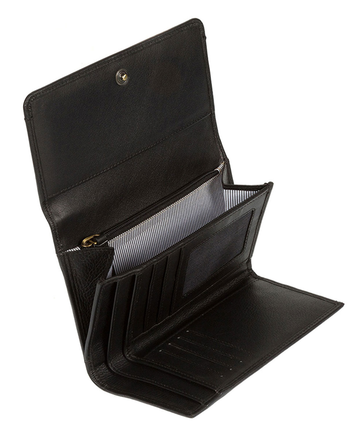 'Millbeck' Black Leather Purse