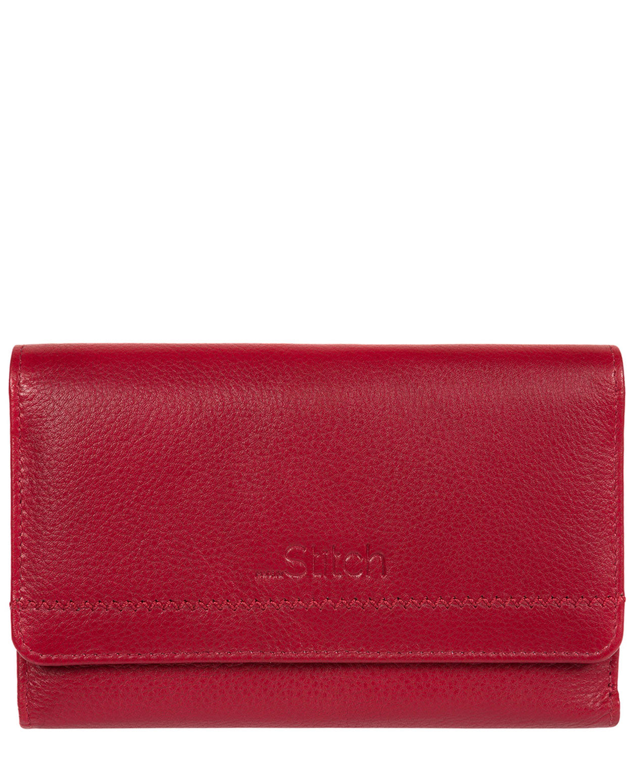 'Millbeck' Red Handmade Leather RFID Purse