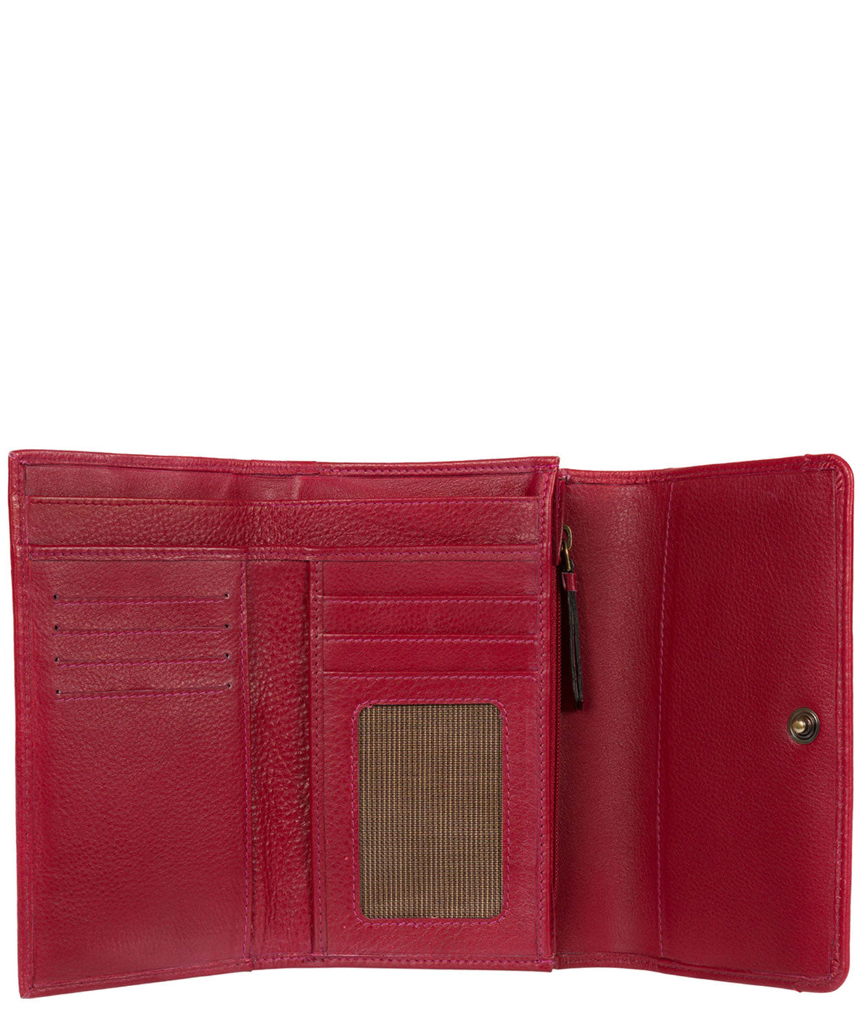 'Millbeck' Red Handmade Leather RFID Purse