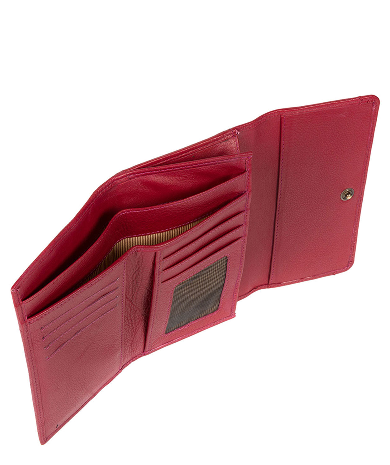 'Millbeck' Red Handmade Leather RFID Purse