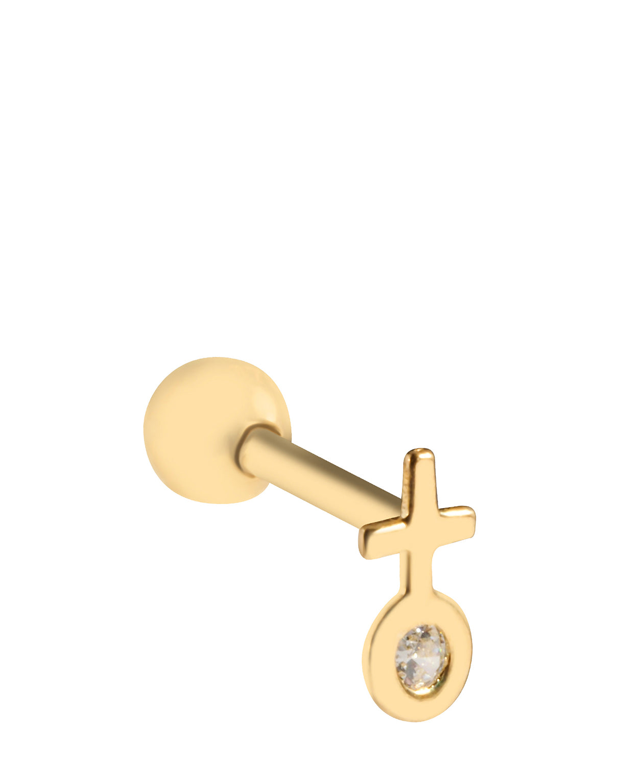 'Juno' 9ct Yellow Gold Cartilage Venus Earring image 1