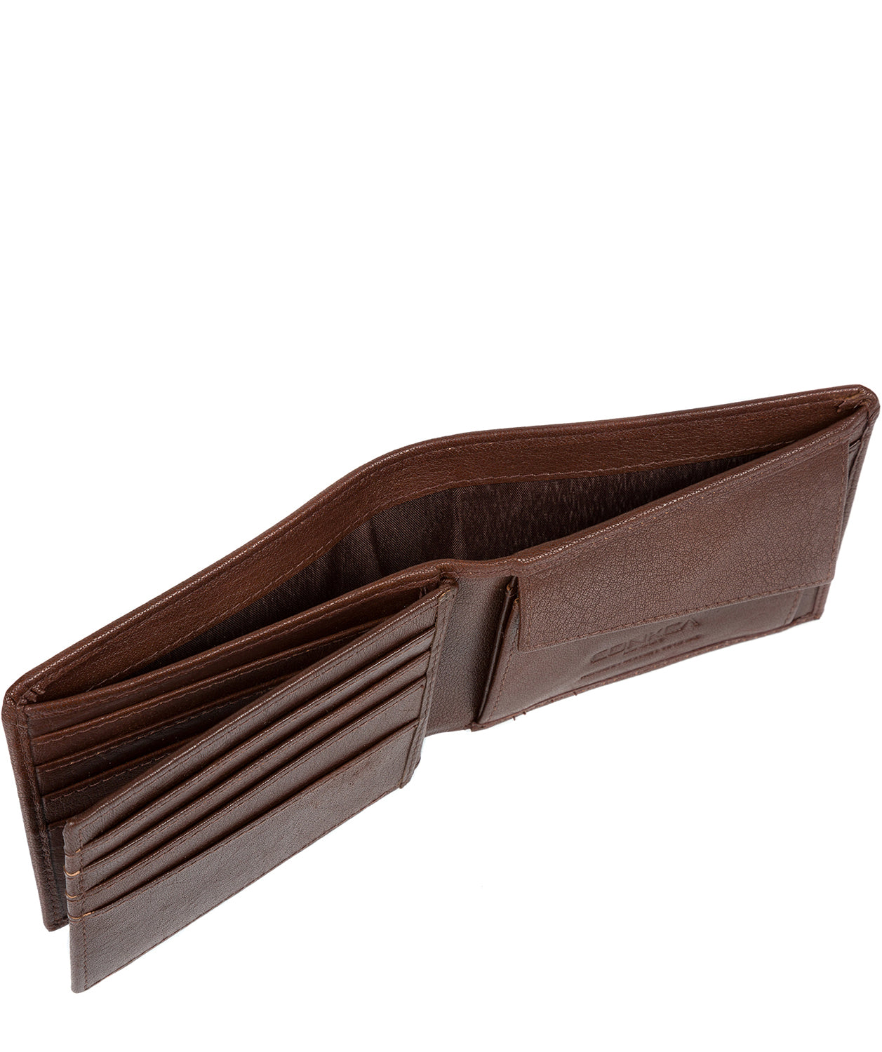 'Wolfgang' Russet Brown Leather RFID Wallet