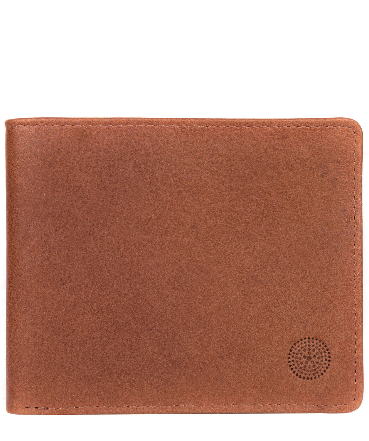 'Carter' Brown Leather 12-Card Wallet