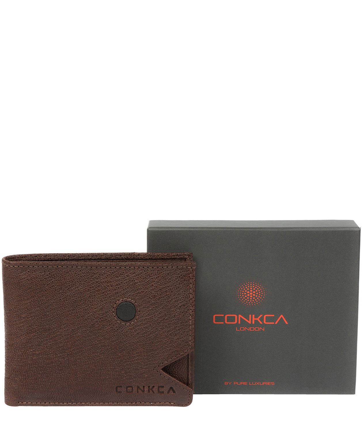 'Max' Dark Brown Bi-Fold Leather Wallet image 7