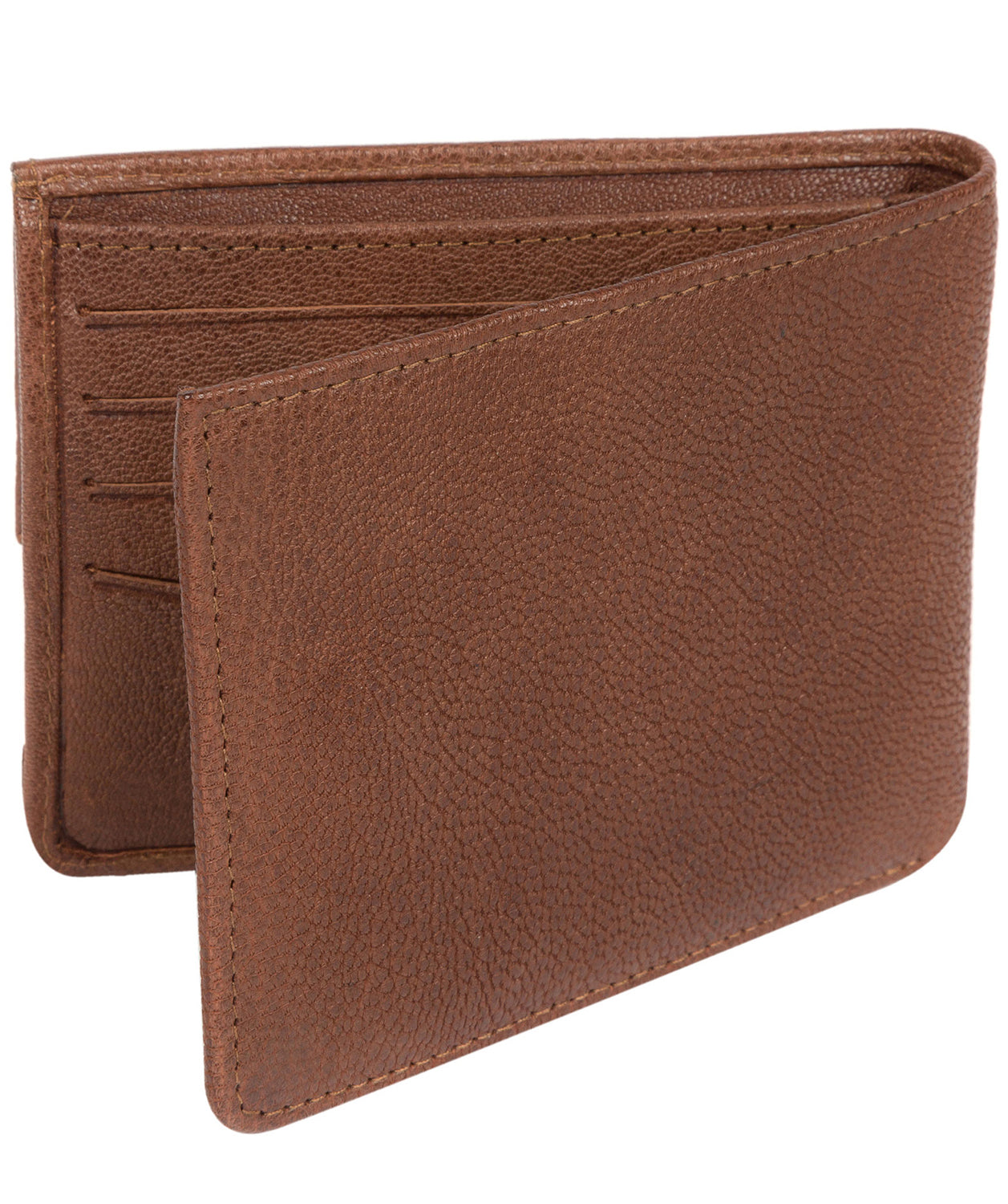 'Max' Conker Brown Bi-Fold Leather Wallet image 6