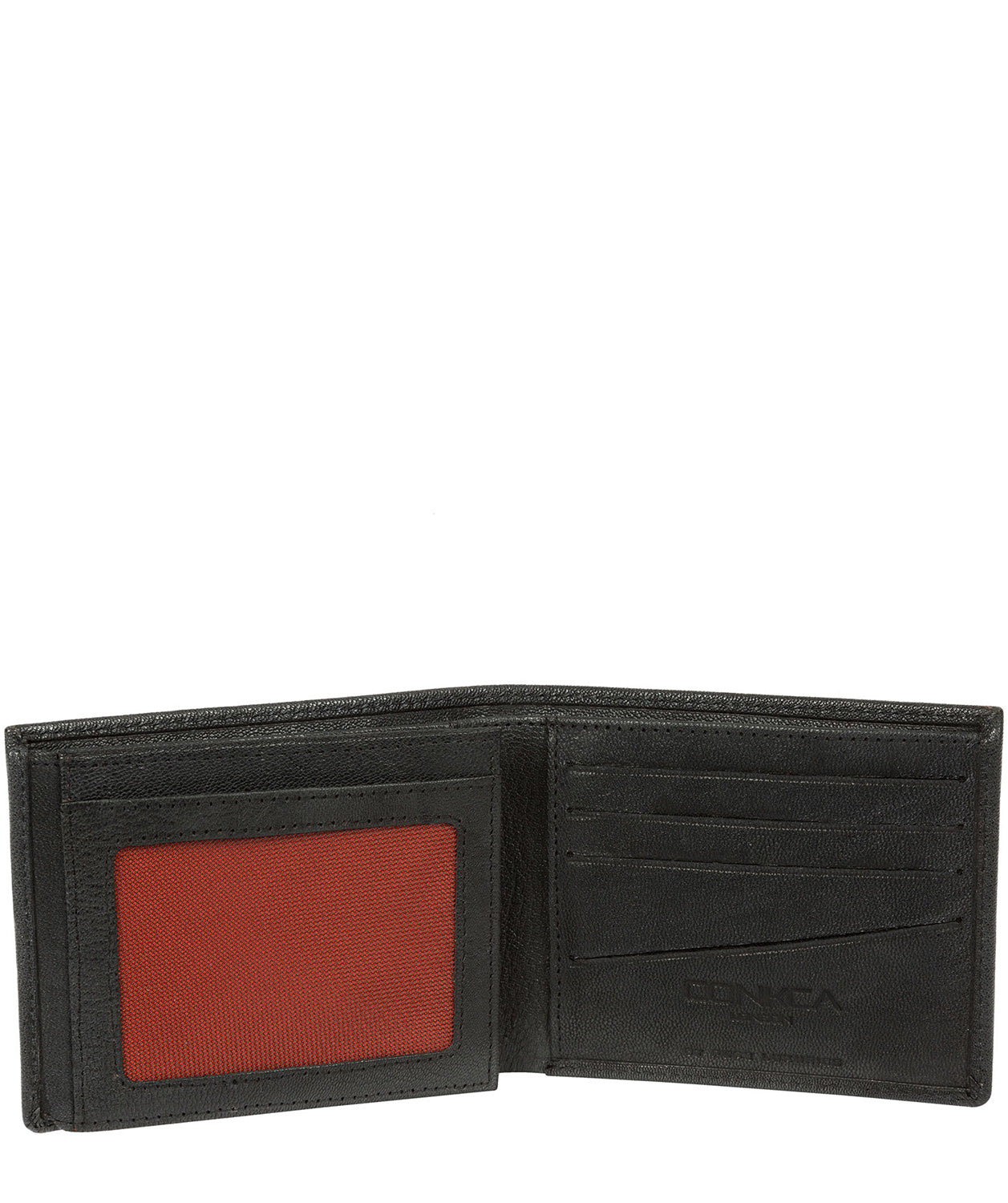 'Saul' Black Tri-Fold Leather Wallet Pure Luxuries London