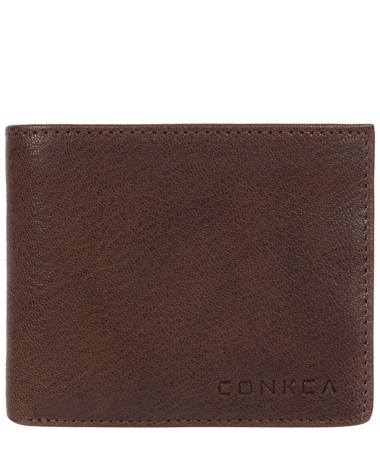 'Benedict' Dark Brown Bi-Fold Leather Wallet image 1