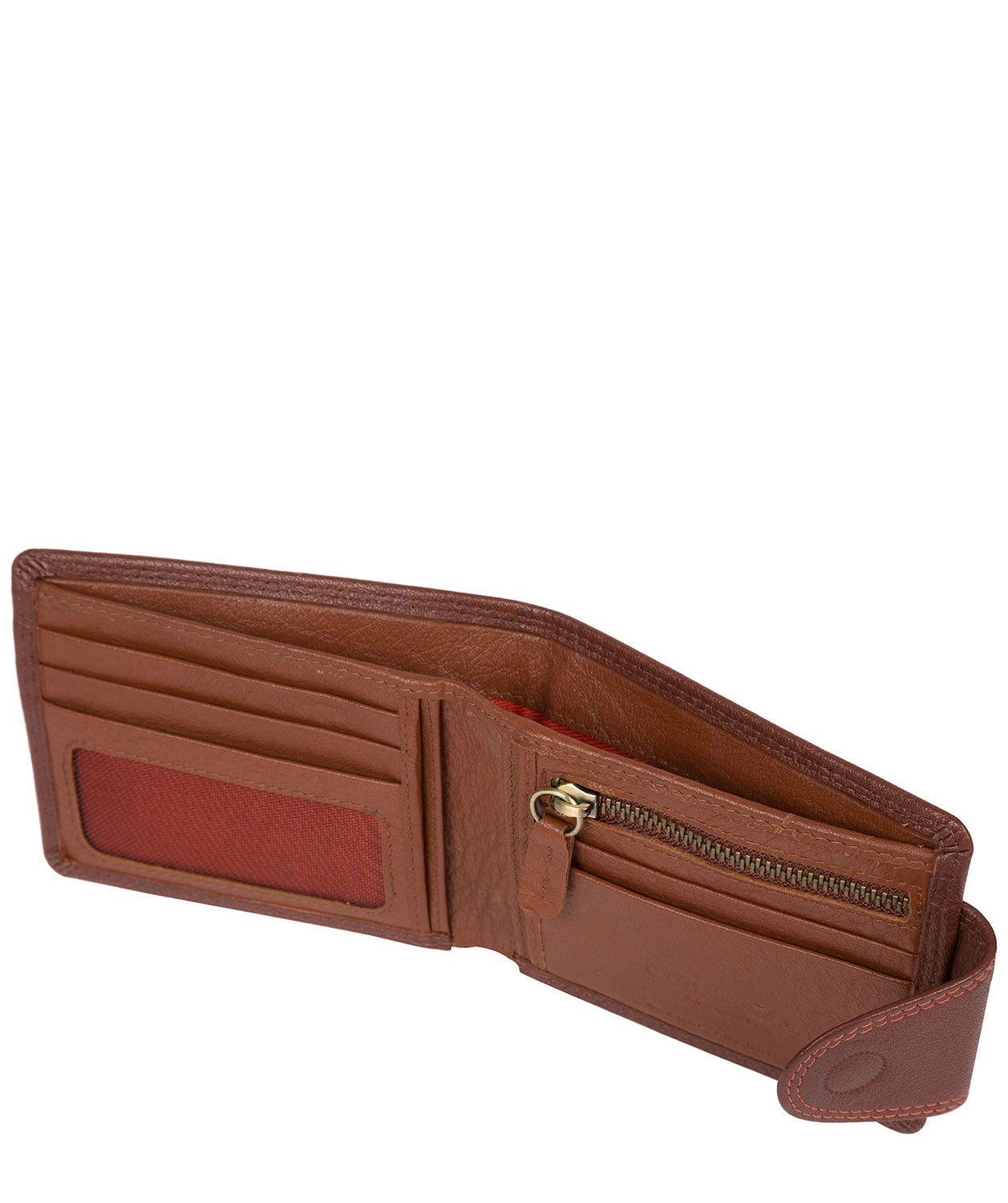 'Tyler' Conker Brown Bi-Fold Leather Wallet image 3