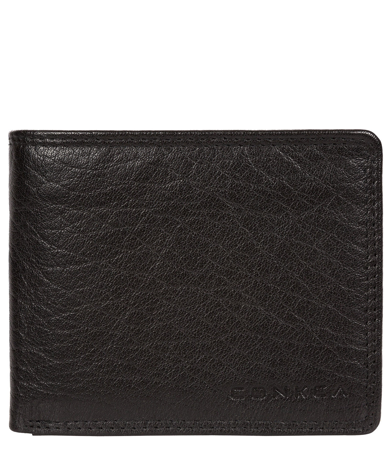 'Miller' Black Bi-Fold Leather Wallet Pure Luxuries London