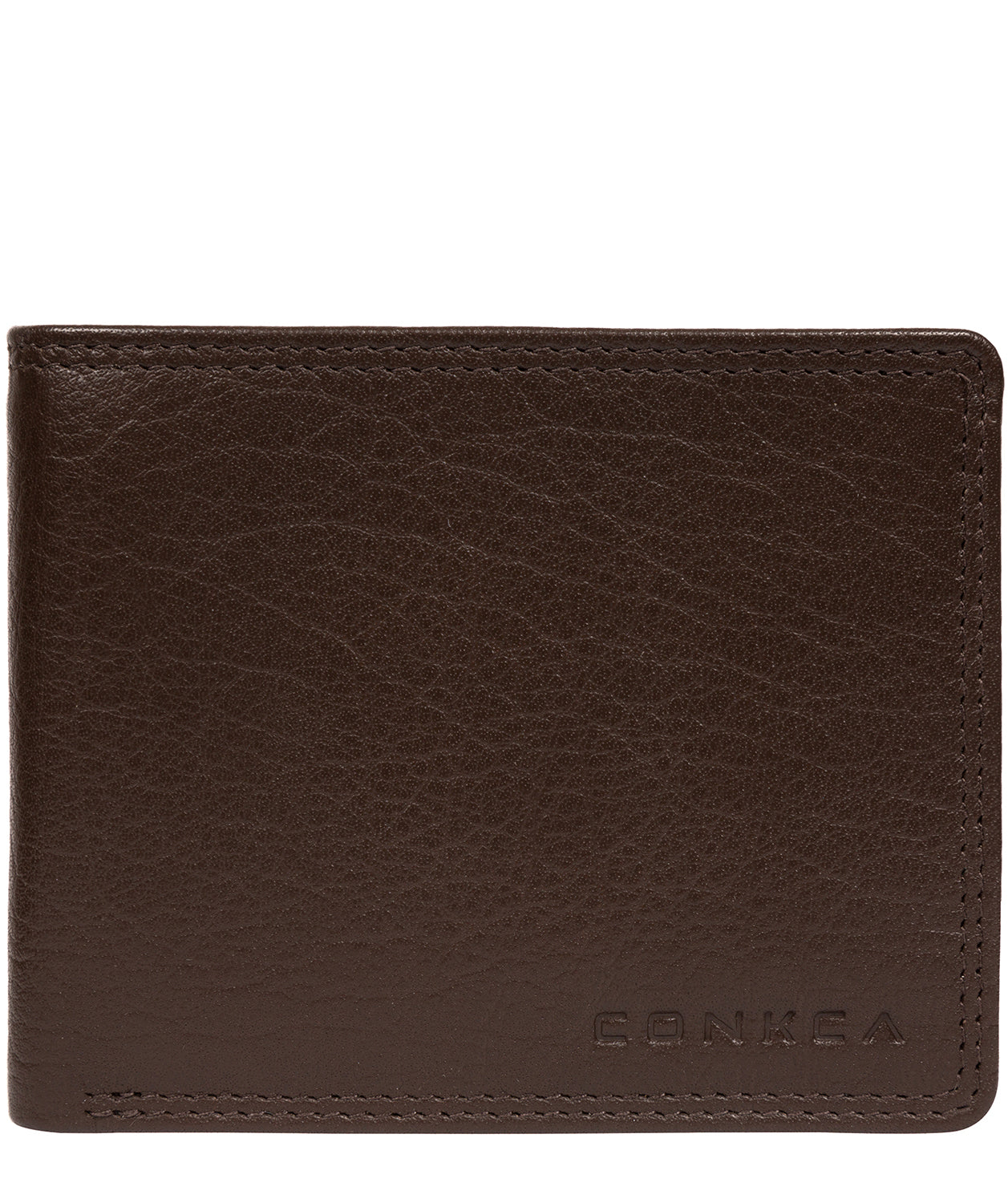 'Miller' Dark Brown Leather RFID Wallet image 1