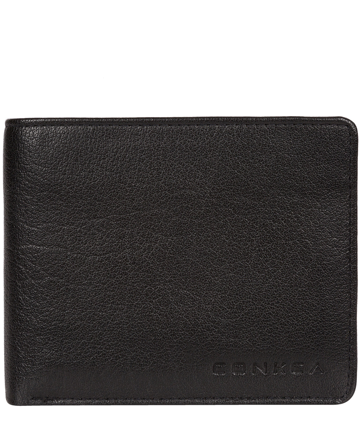 'Conan' Black Bi-Fold Leather Wallet Pure Luxuries London