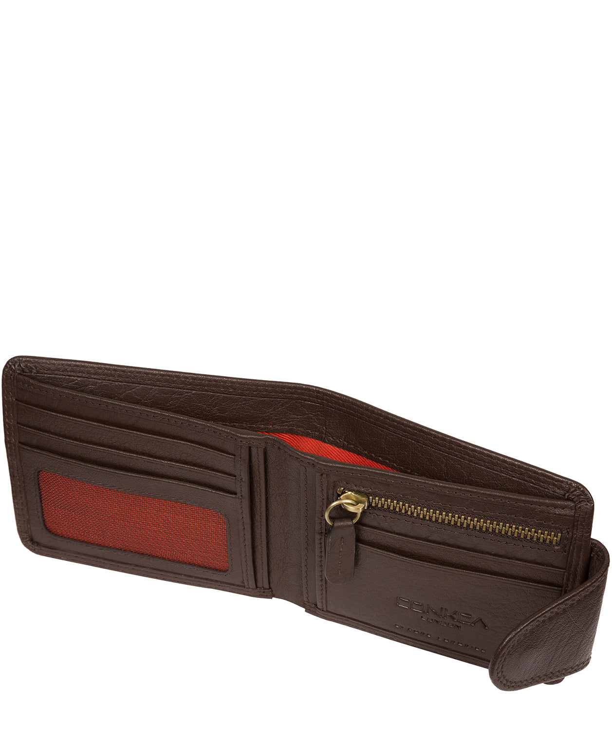 'Heath' Dark Brown Leather RFID Wallet Pure Luxuries London