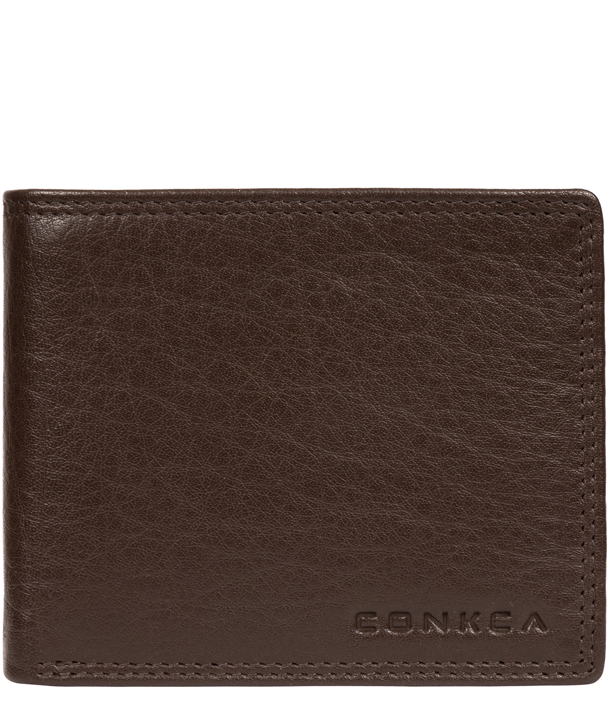 'Ike' Dark Brown Leather RFID Wallet Pure Luxuries London