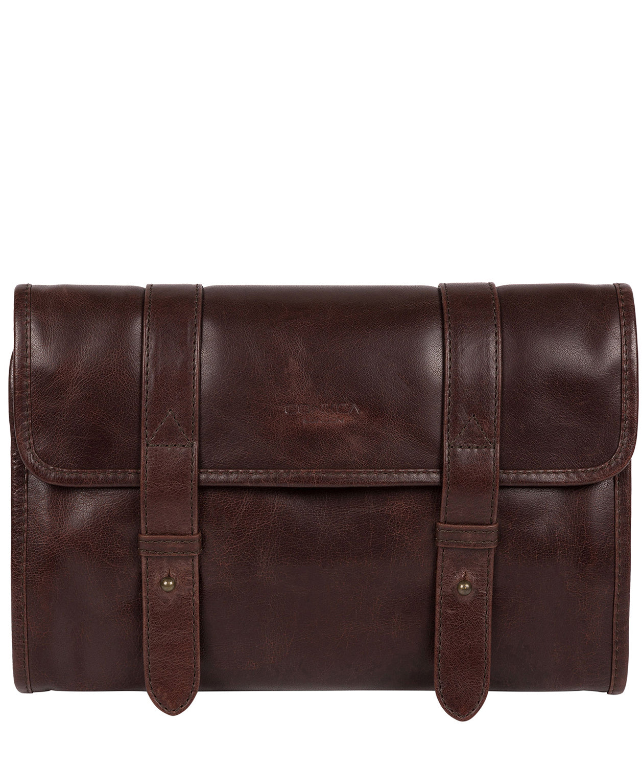 'Mere' Dark Brown Hanging Washbag Pure Luxuries London